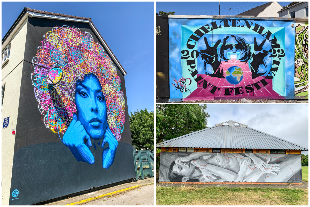 Cheltenham Paint Festival 2022 murals